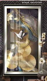 新中式豪华祥和过道玄关装饰画