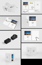 极简VI名片宣传册样机