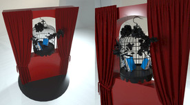 商业美陈鸟笼剧院风