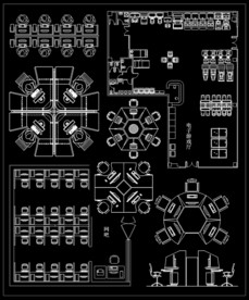 电子游戏厅网吧CAD图纸