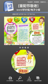 重阳节敬老手抄报小报