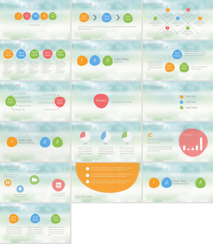 通用小清新花朵工作总结PPT