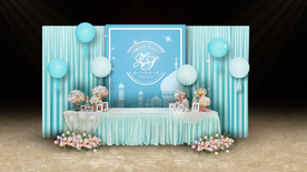 蒂芙尼蓝婚礼签到区