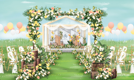 户外婚礼仪式区
