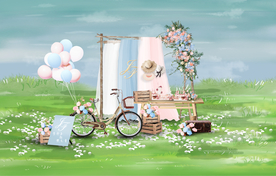 小清新户外迎宾区