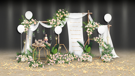 森系婚礼迎宾区