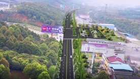 鸟瞰道路改造图