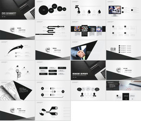 蓝色简约公司简介ppt模板