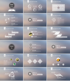 蓝色简约公司简介ppt模板