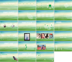 最新绿色健康PPT 环保PPT