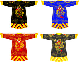 大清龙袍刺绣常服矢量文件