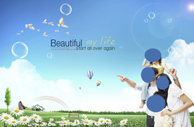 医疗保健广告底纹