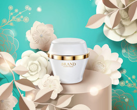 化妆品场景海报展板