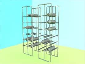 酒瓶模型 红酒架 C4D模型