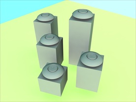 烛台模型 简约 C4D模型