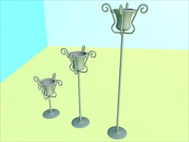 烛台模型 简约 C4D模型