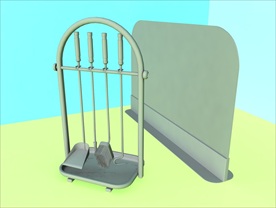 壁炉模型 壁炉设施 C4D模型