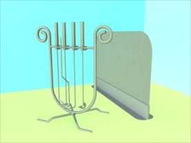 壁炉模型 壁炉设施 C4D模型