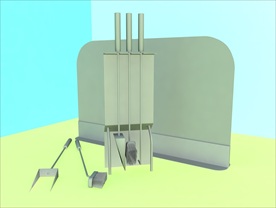 壁炉模型 壁炉设施 C4D模型