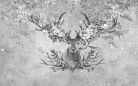 麋鹿新品装饰墙画 TIF分层