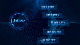 企业文化科技线条展示AE模板