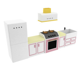 浅色简约儿童厨房