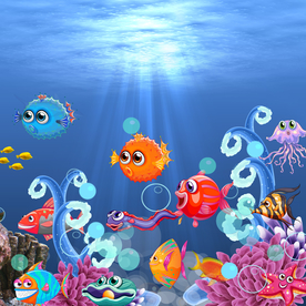 卡通海底世界