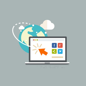 矢量图互联网 地球 世界 通讯