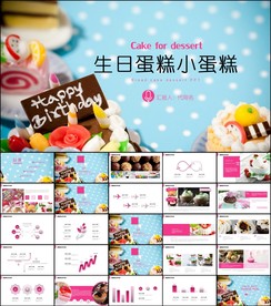 休闲下午茶点心甜点蛋糕ppt