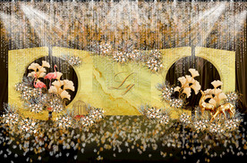 香槟色欧式婚礼背景