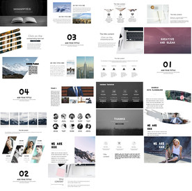 2020年杂志风旅游画册PPT