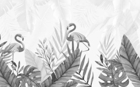 火烈鸟欧式装饰画 TIF分层