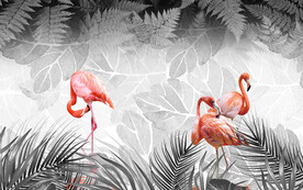 火烈鸟装饰画 TIF分层