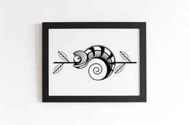 抽象动物艺术画