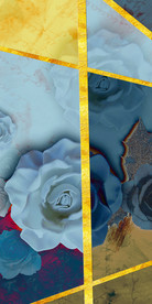 金色装饰玄关画 TIF分层