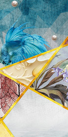 几何装饰玄关画 TIF分层