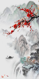 高清 中式新山水画 TIF分层