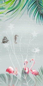 北欧装饰玄关画 TIF分层