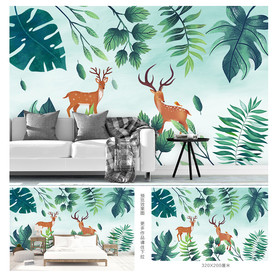 小清新北欧风简约背景墙