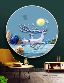 立体画 浮雕画 欧式装饰画