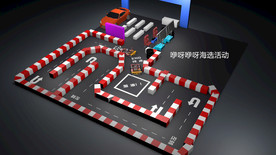 儿童室内小赛车卡丁车模型效果图