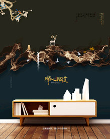 新中式装饰画 电视背景墙