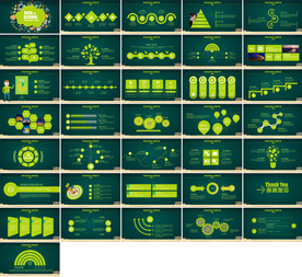 高档卡通黑板ppt教育PPT
