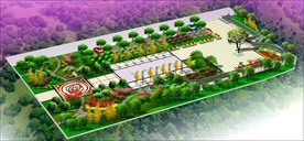 广场绿化效果图