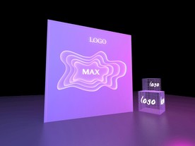 3D水纹展示墙模型