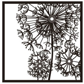 蒲公英镂空雕刻