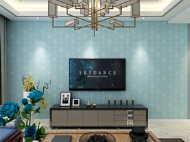 新中式客厅电视背景墙效果