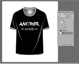 时尚英文黑底白色字母流行时尚T