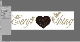 时尚英文美丽天使爱心印花图案设