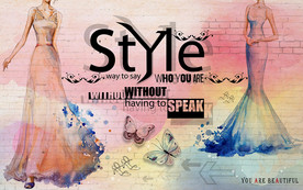 个性砖墙时尚服装店工装背景墙